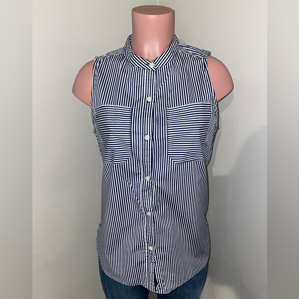 Bridge and Burn Striped Sleeveless Top - Medium
